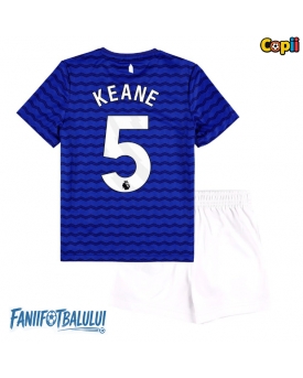 Everton Michael Keane #5 Echipament de Fotbal Replică 2025-26 Copii Acasa (+ Șorturi)